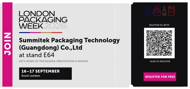 Emozionante annuncio ufficiale: ci vediamo a Londra! Summitek ti invita alla London Packaging Week 2026!