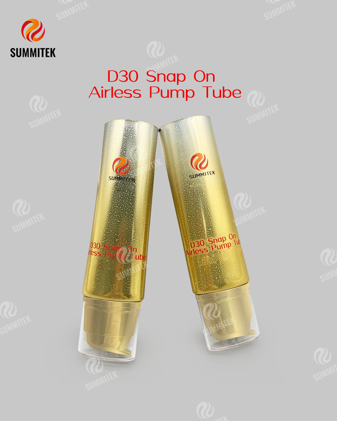 Tubo per pompa airless a scatto D30 | Imballaggio cosmetico con pompa a vuoto