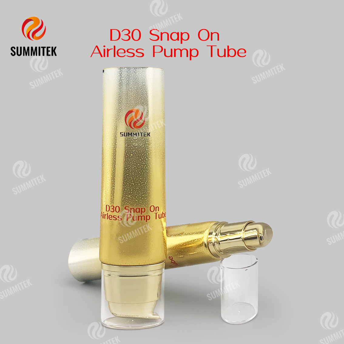 Tubo per pompa airless a scatto D30 | Imballaggio cosmetico con pompa a vuoto