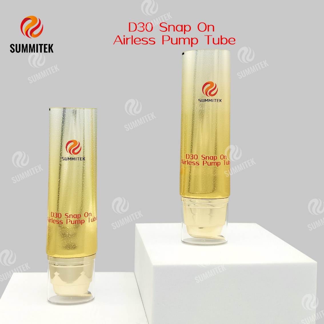 Tubo per pompa airless a scatto D30 | Imballaggio cosmetico con pompa a vuoto