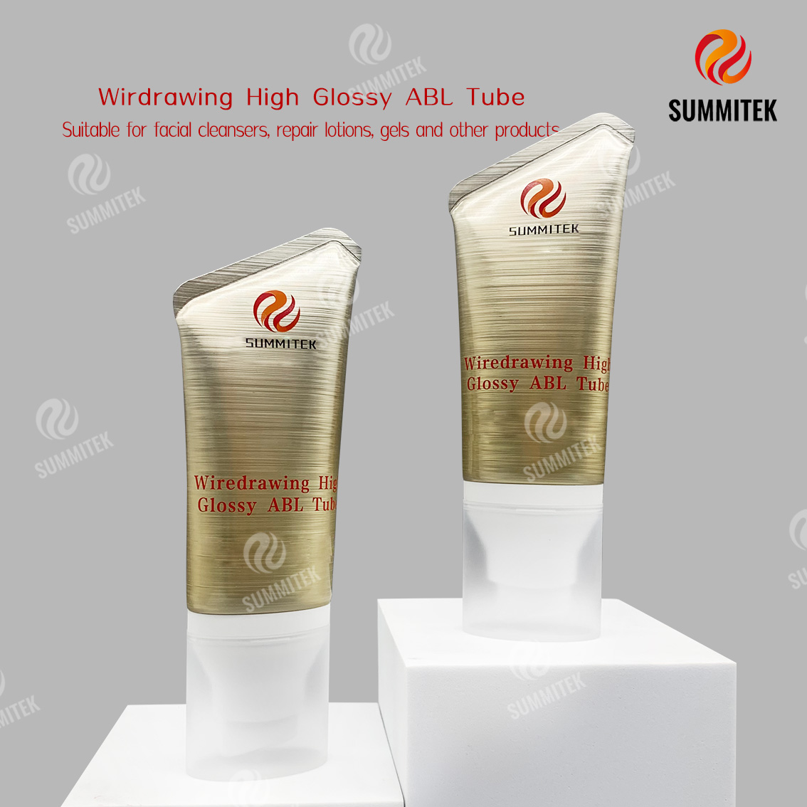 Tubo ABL lucido per trafilatura | Tubo cosmetico in alluminio spazzolato