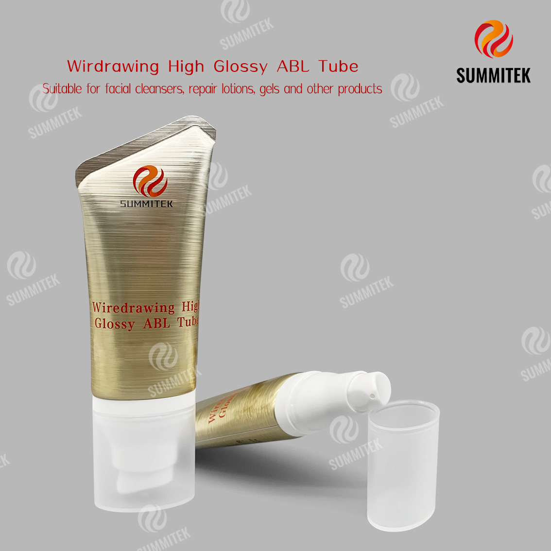 Tubo ABL lucido per trafilatura | Tubo cosmetico in alluminio spazzolato