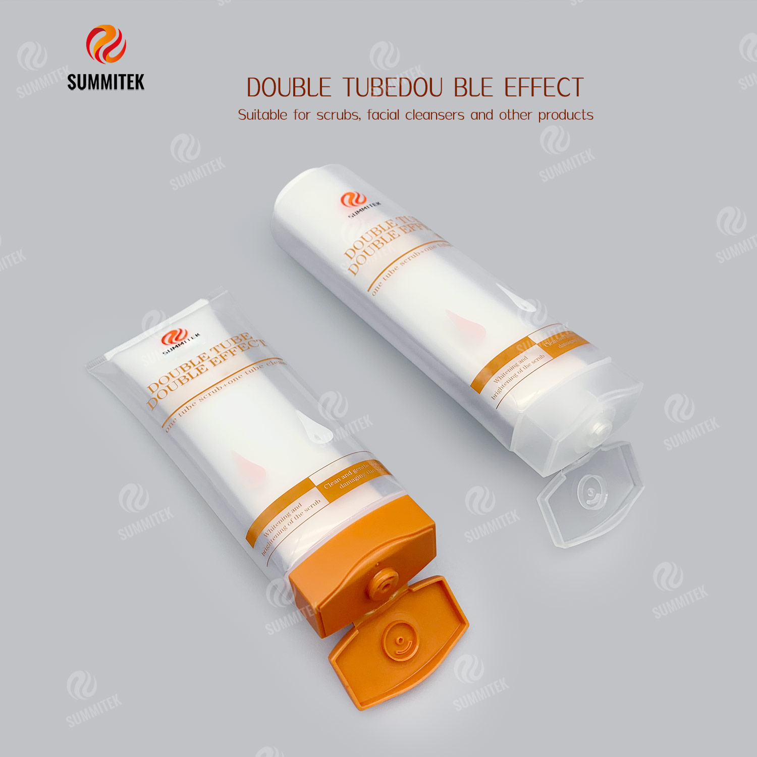 Tubo a doppio effetto a doppia camera | Confezione a doppia erogazione con due tubi di Formula Uno