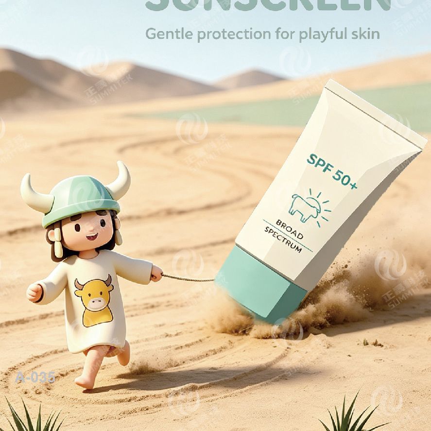 Tubo morbido di forma ovale | Confezione per creme solari e prodotti per la cura della pelle piatti