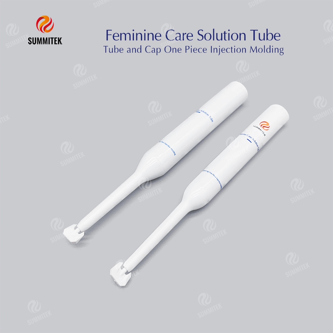 Tubo per la cura femminile con ugello lungo | Tubo ecologico in carbonato di calcio nanometrico D16/D19
