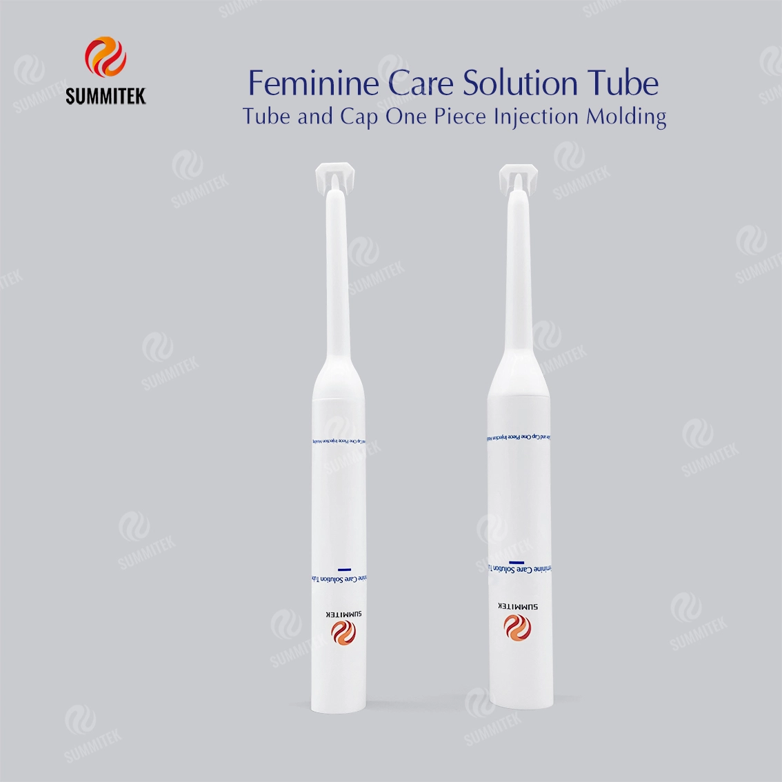 Tubo per la cura femminile con ugello lungo | Tubo ecologico in carbonato di calcio nanometrico D16/D19