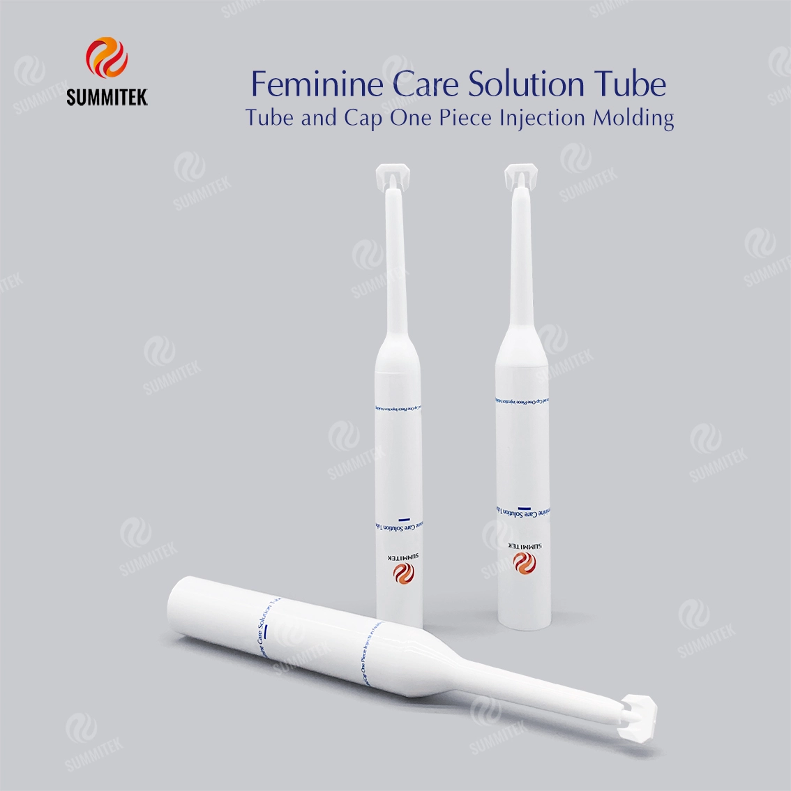 Tubo per la cura femminile con ugello lungo | Tubo ecologico in carbonato di calcio nanometrico D16/D19