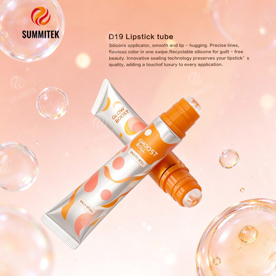 Tubo per lucidalabbra D19 | Applicatore in silicone a forma di ciambella
