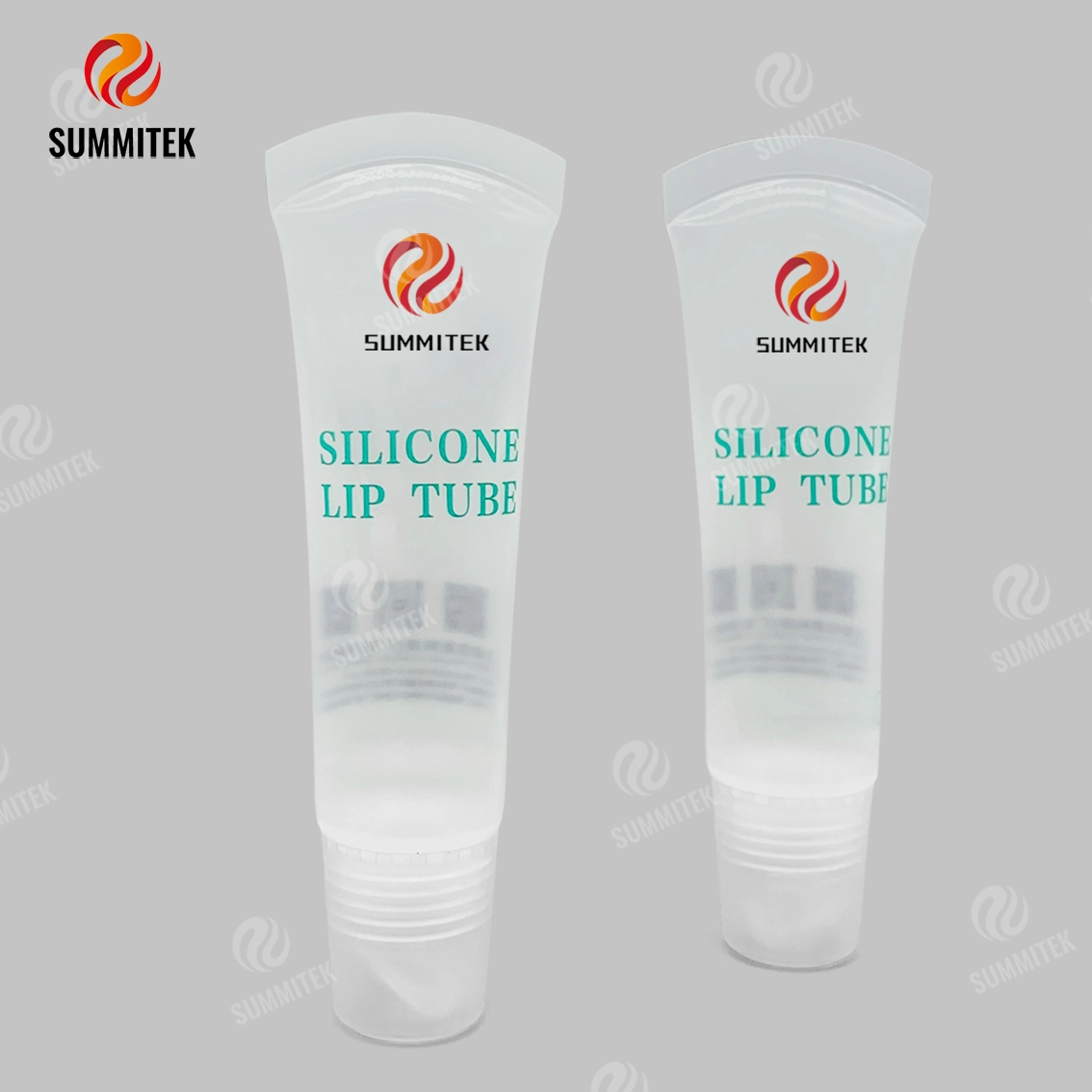 Tubo per labbra in silicone traslucido D19 | Confezione riciclabile di balsamo per labbra e olio per labbra