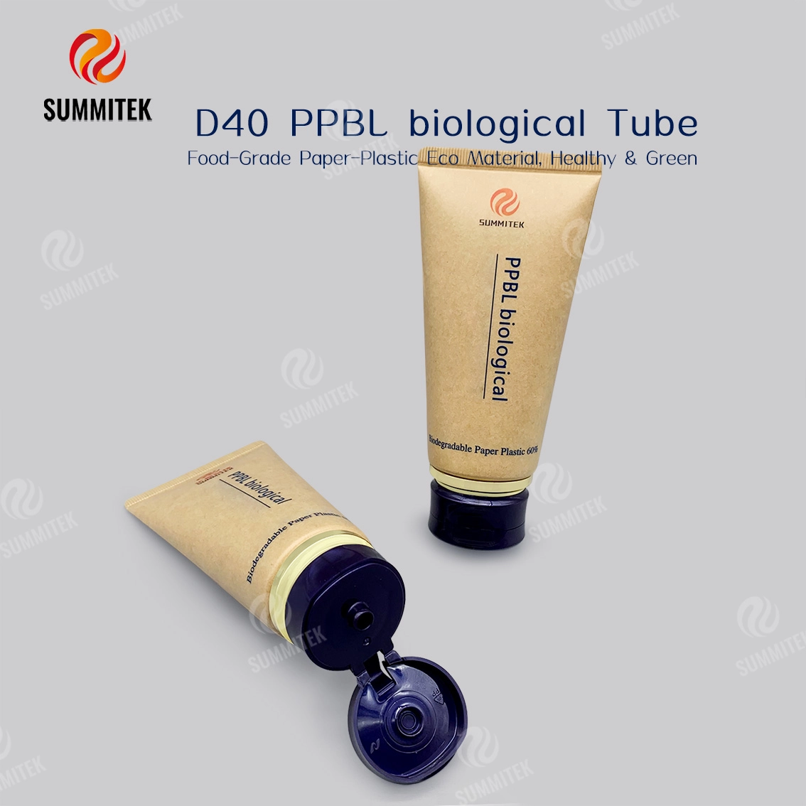 Tubo laminato carta-plastica D40 con il 60% di contenuto di carta per una bellezza naturale