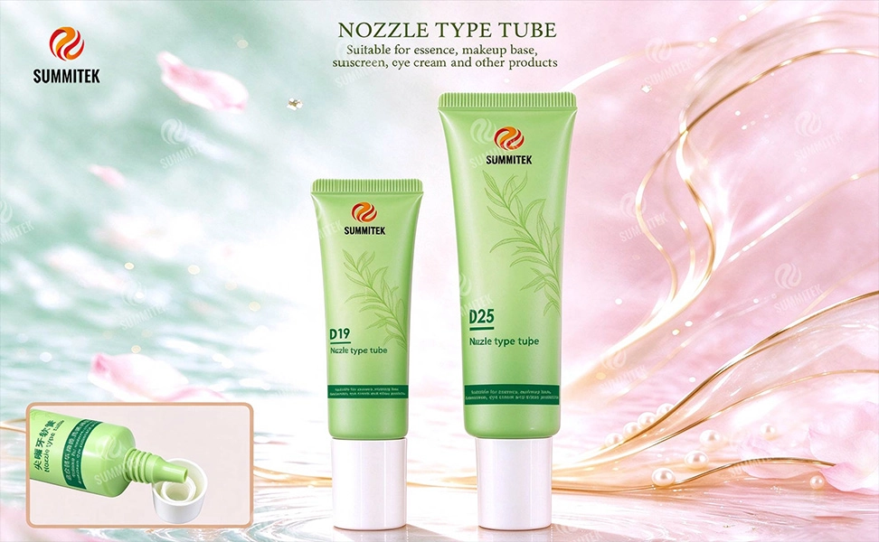 Tubi cosmetici con ugello appuntito D19/D25 per un'applicazione precisa della cura della pelle