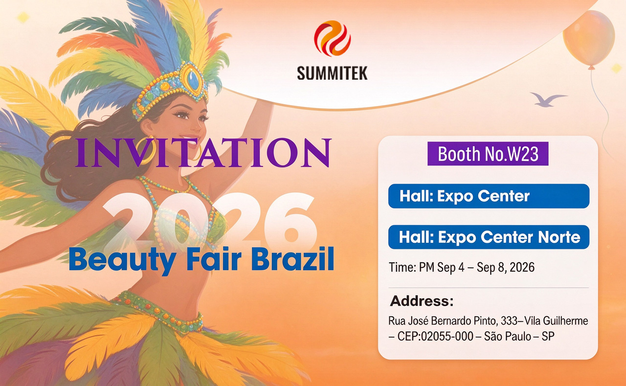 Annuncio ufficiale emozionante: ci vediamo in Brasile! Summitek ti invita alla Fiera della Bellezza in Brasile 2026!